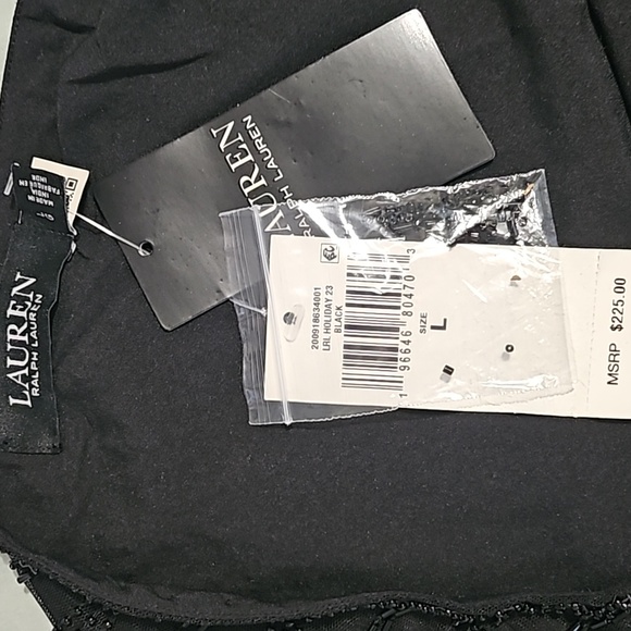 LAUREN RALPH LAUREN Beaded Mesh One-Shoulder Contemporary Camisole SZ Large New - Picture 4 of 4